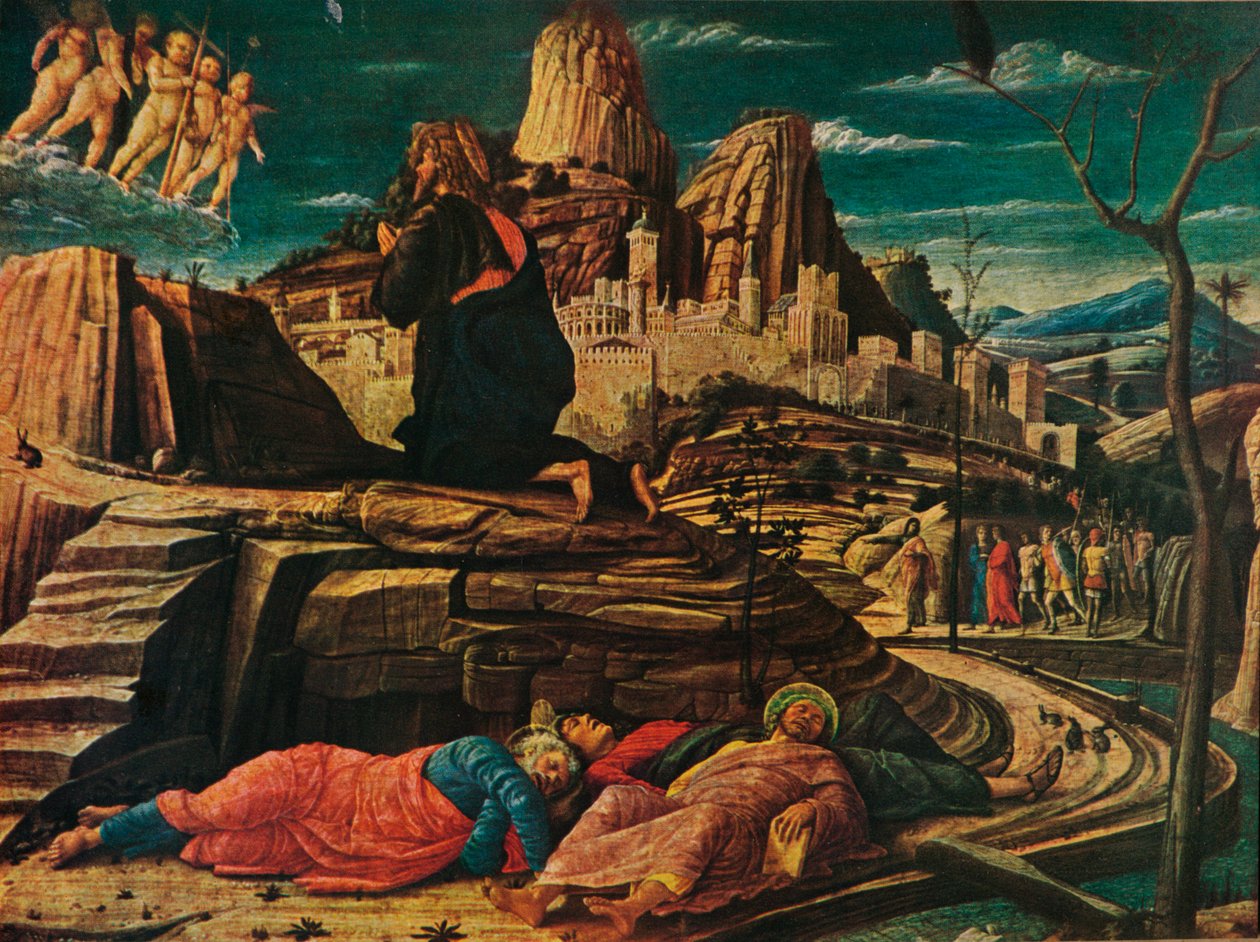 La agonía en el jardín, c1458, 1909 de Andrea Mantegna