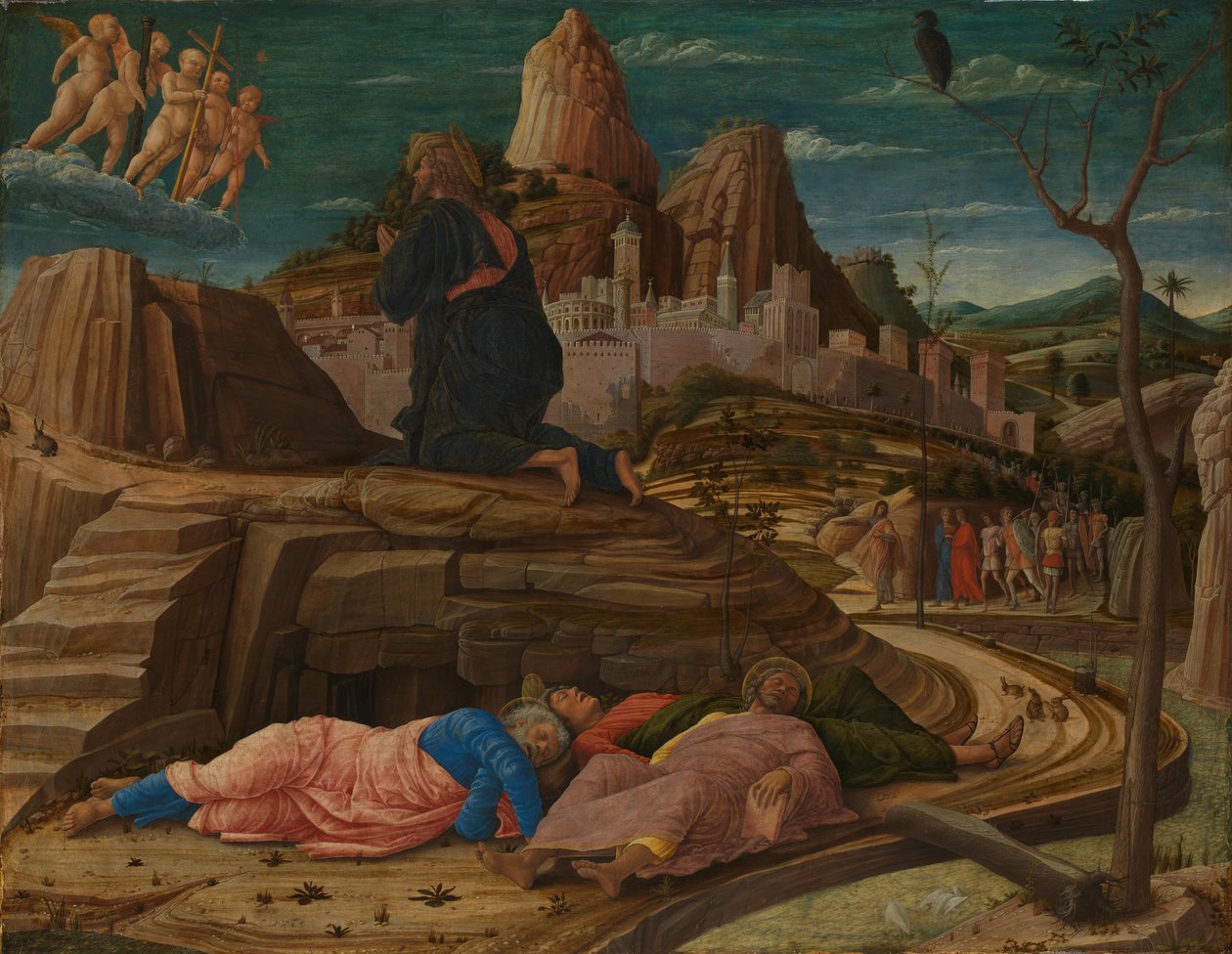 La Agonía en el Huerto de Getsemaní de Andrea Mantegna