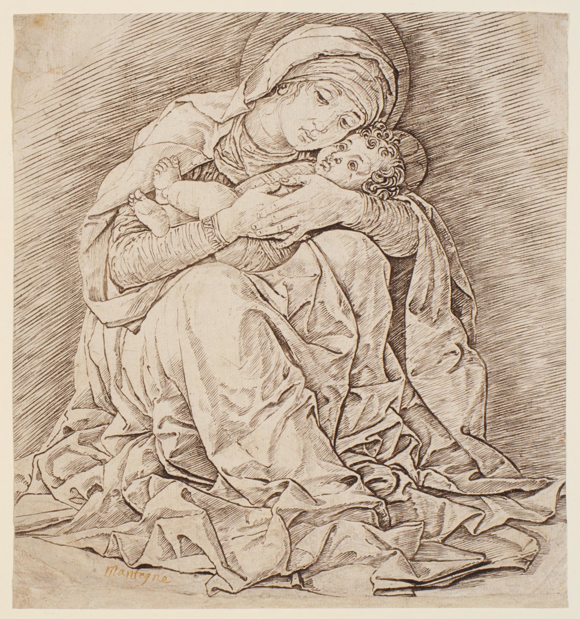 La Virgen y el Niño de Andrea Mantegna