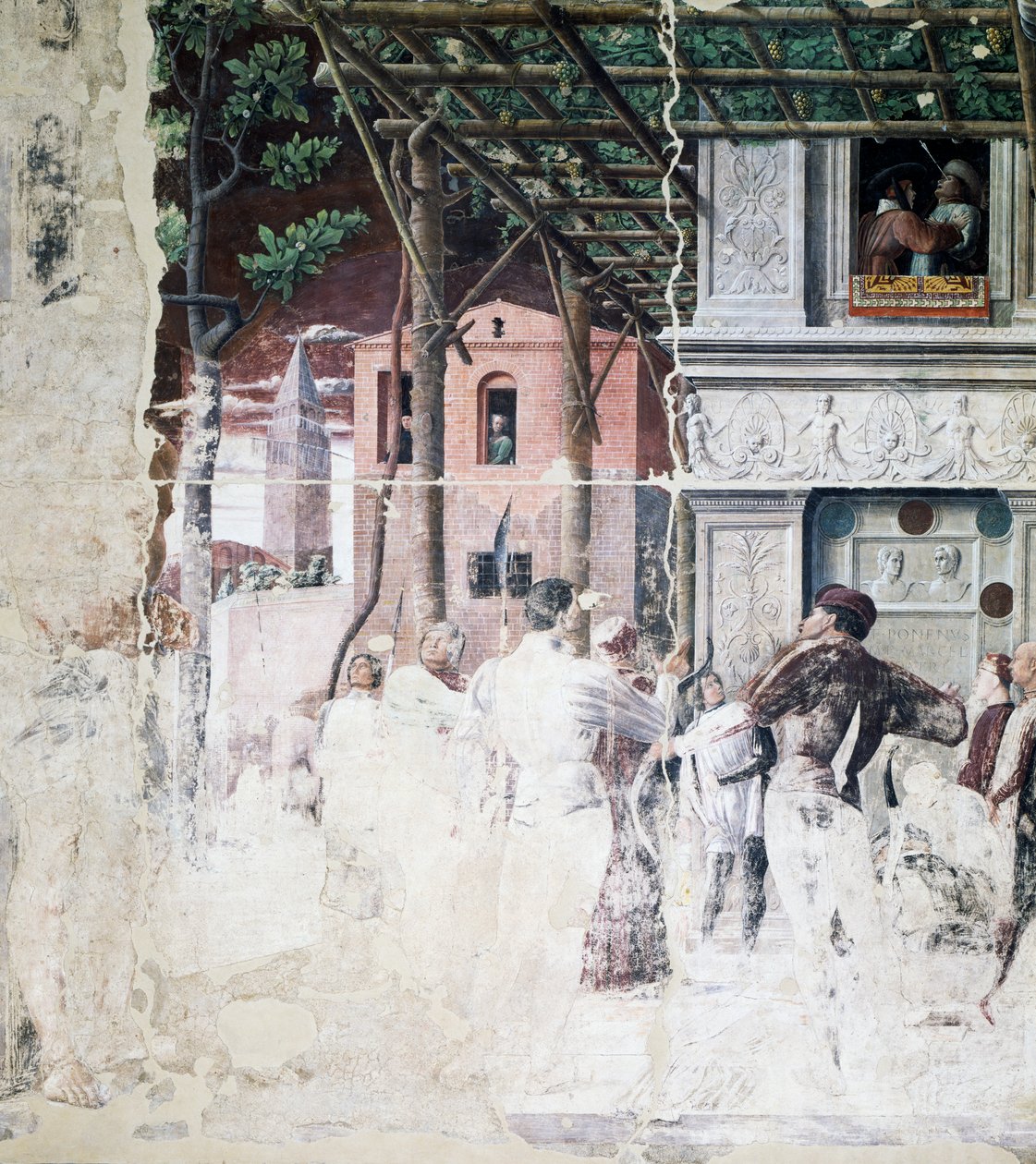 La condena de San Cristóbal (detalle) de Andrea Mantegna