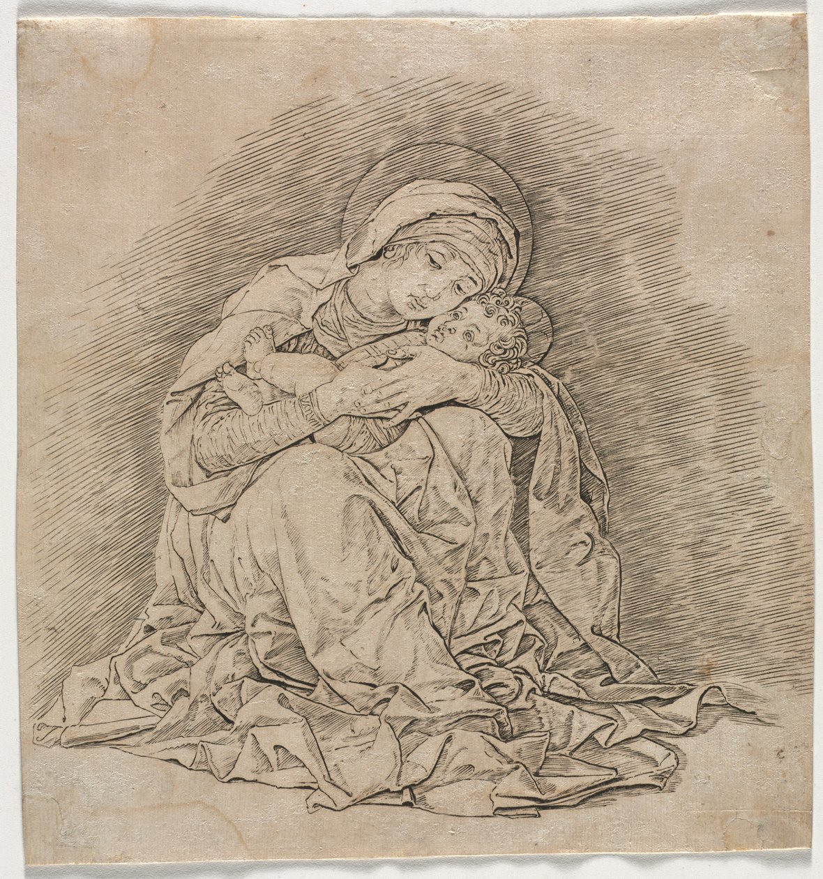 Virgen y Niño de Andrea Mantegna