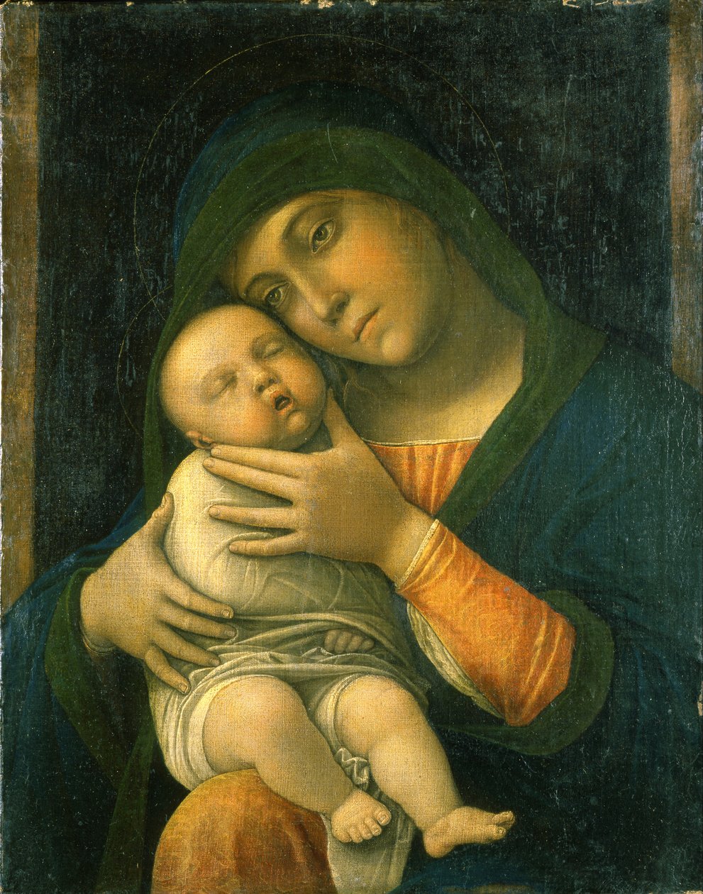 Virgen con el Niño de Andrea Mantegna