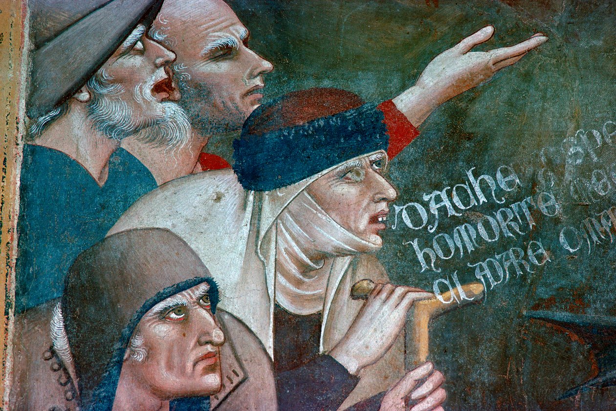 Fragmento de un fresco que muestra el triunfo de la muerte de Andrea Orcagna