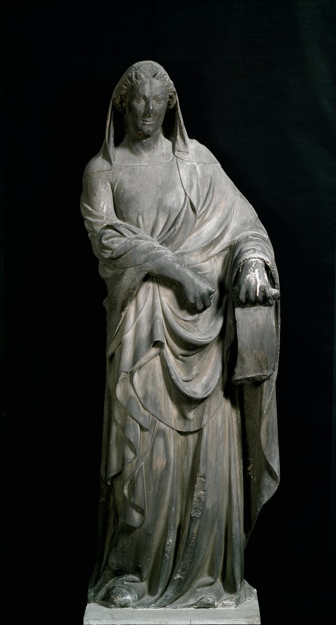 Sibila de Tibur, del campanario. Escultura de mármol de Andrea Pisano