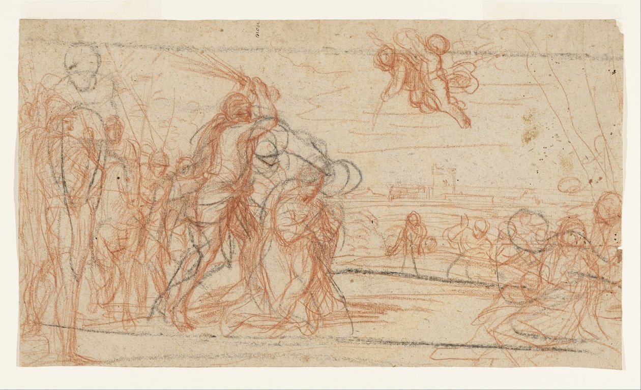 Martirio de un santo de Andrea Sacchi