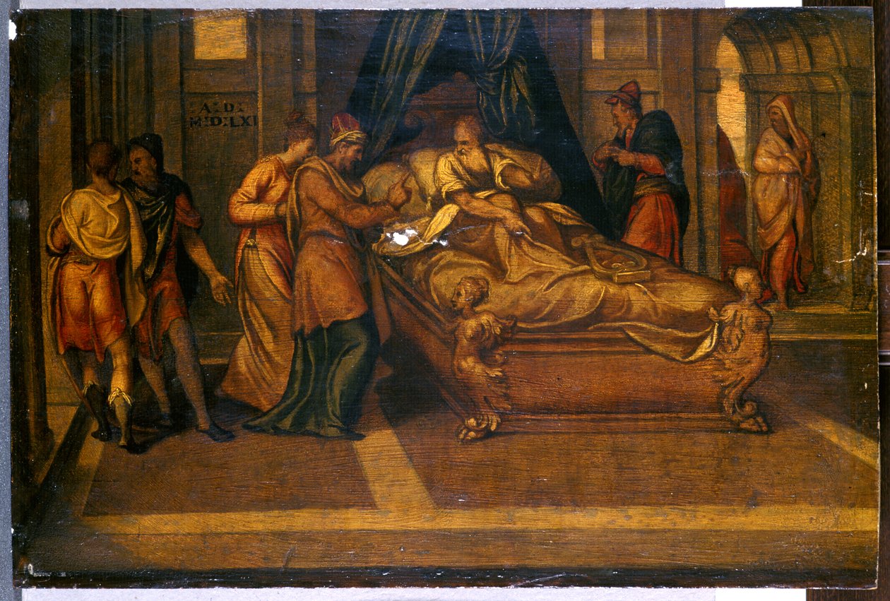Escenas de la historia de David, 1561 de Andrea Schiavone