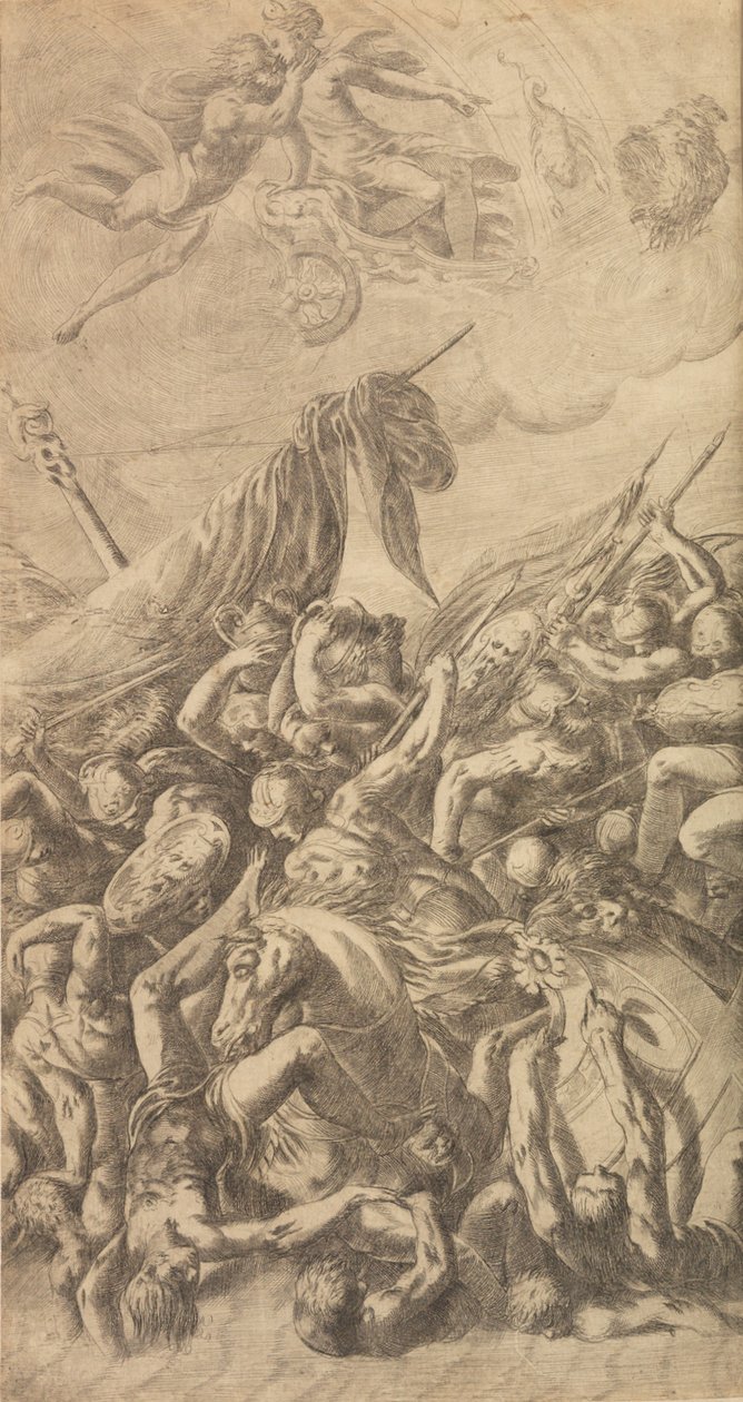 El rapto de Helena, 1547 de Andrea Schiavone