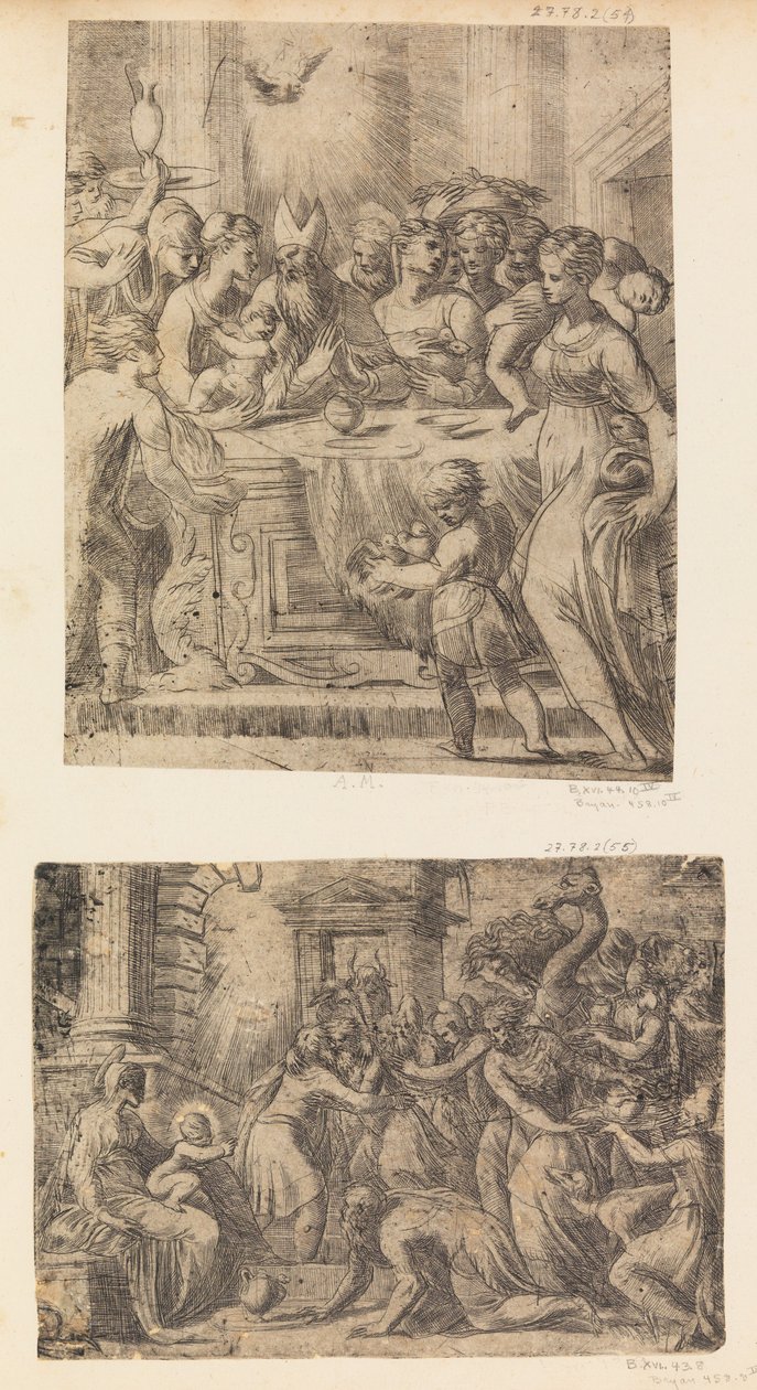 La adoración de los Magos, ca. 1542-46 de Andrea Schiavone