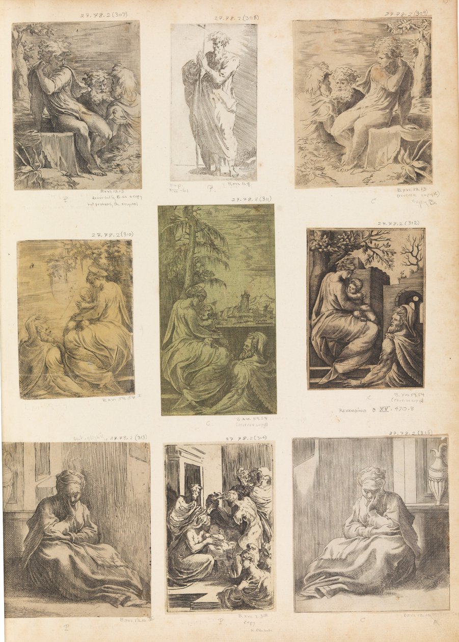 La Sagrada Familia, ca. 1538-42 de Andrea Schiavone
