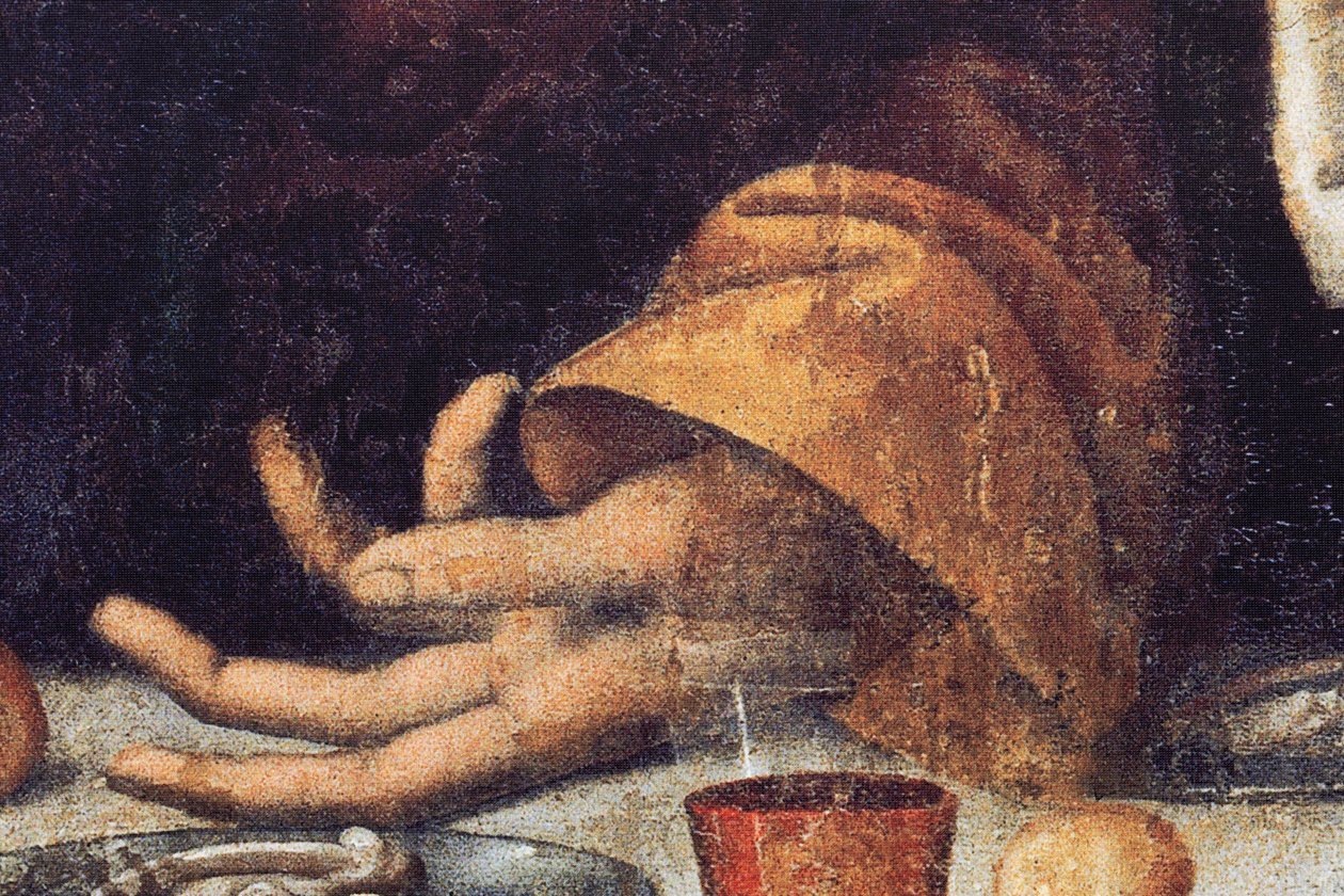 Abadía (Abadía de Tongerlo). Pintura. La Última Cena. 1506-1507. Detalle (pintura) de Andrea Solario