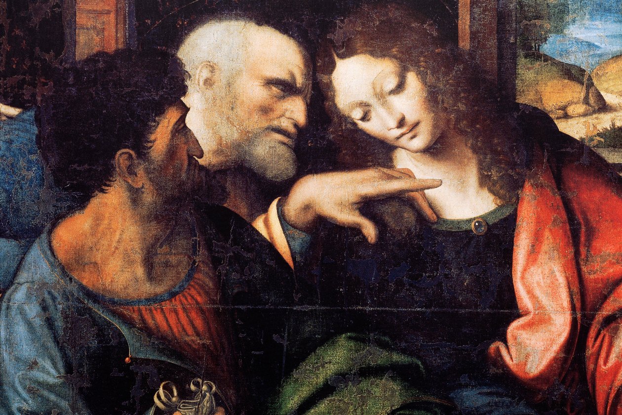 Abadía (Abadía de Tongerlo). Pintura. La Última Cena. 1506-1507. Detalle (pintura) de Andrea Solario