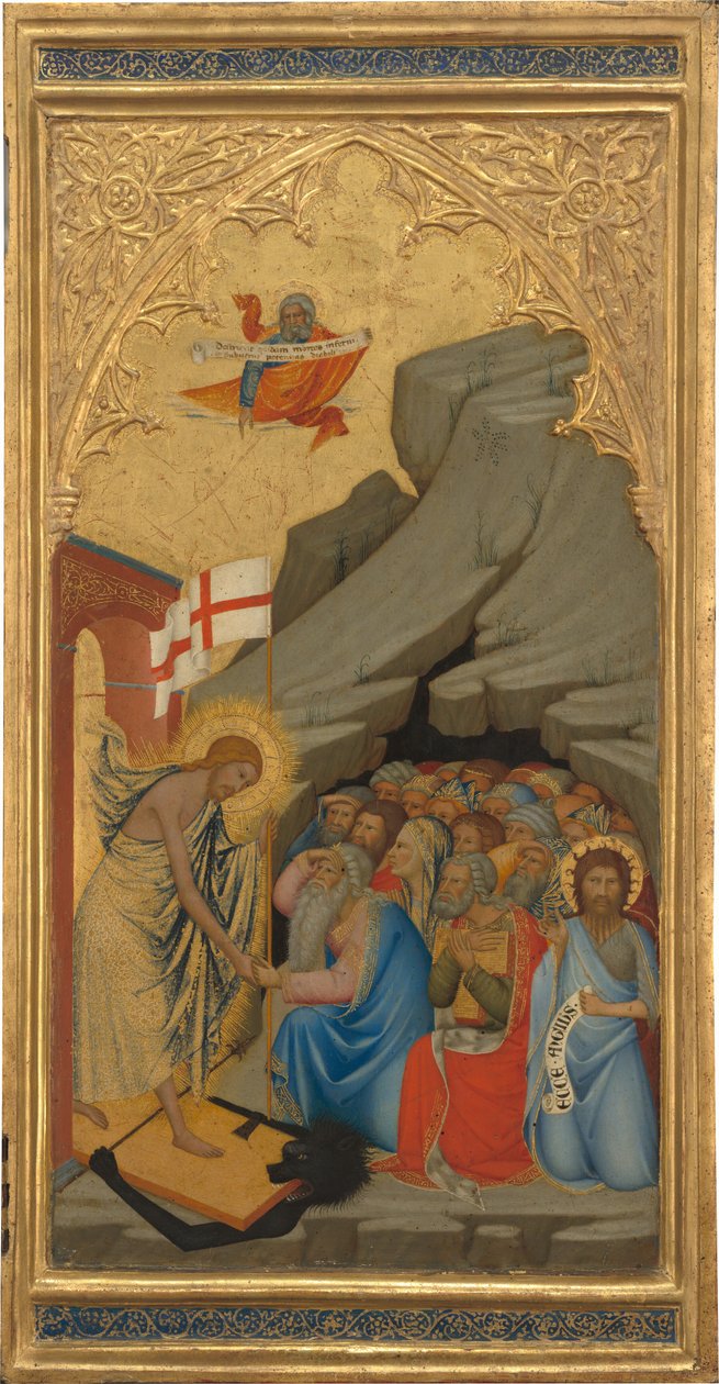 Escenas de la Pasión de Cristo: El Descenso al Limbo [panel derecho] de Andrea Vanni