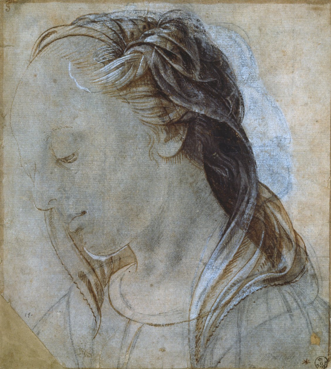 Cabeza Femenina de Andrea Verrocchio