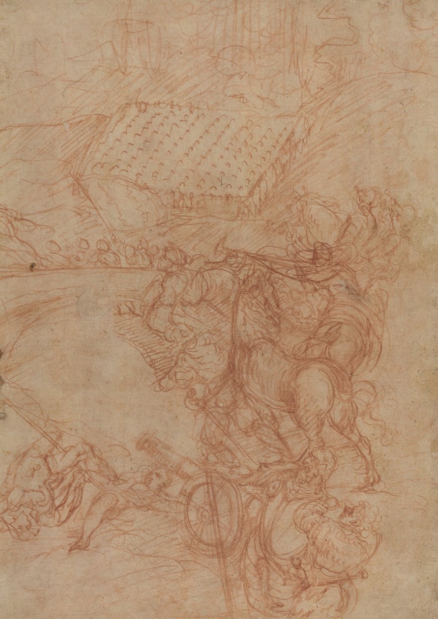 La batalla de Spoleto de Andrea Vicentino after Titian
