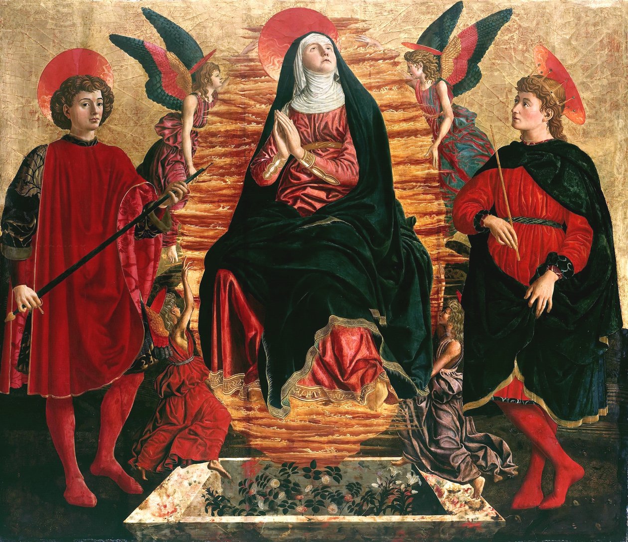 Asunción de María

















































 con los Santos Minias y Julián de Andrea del Castagno