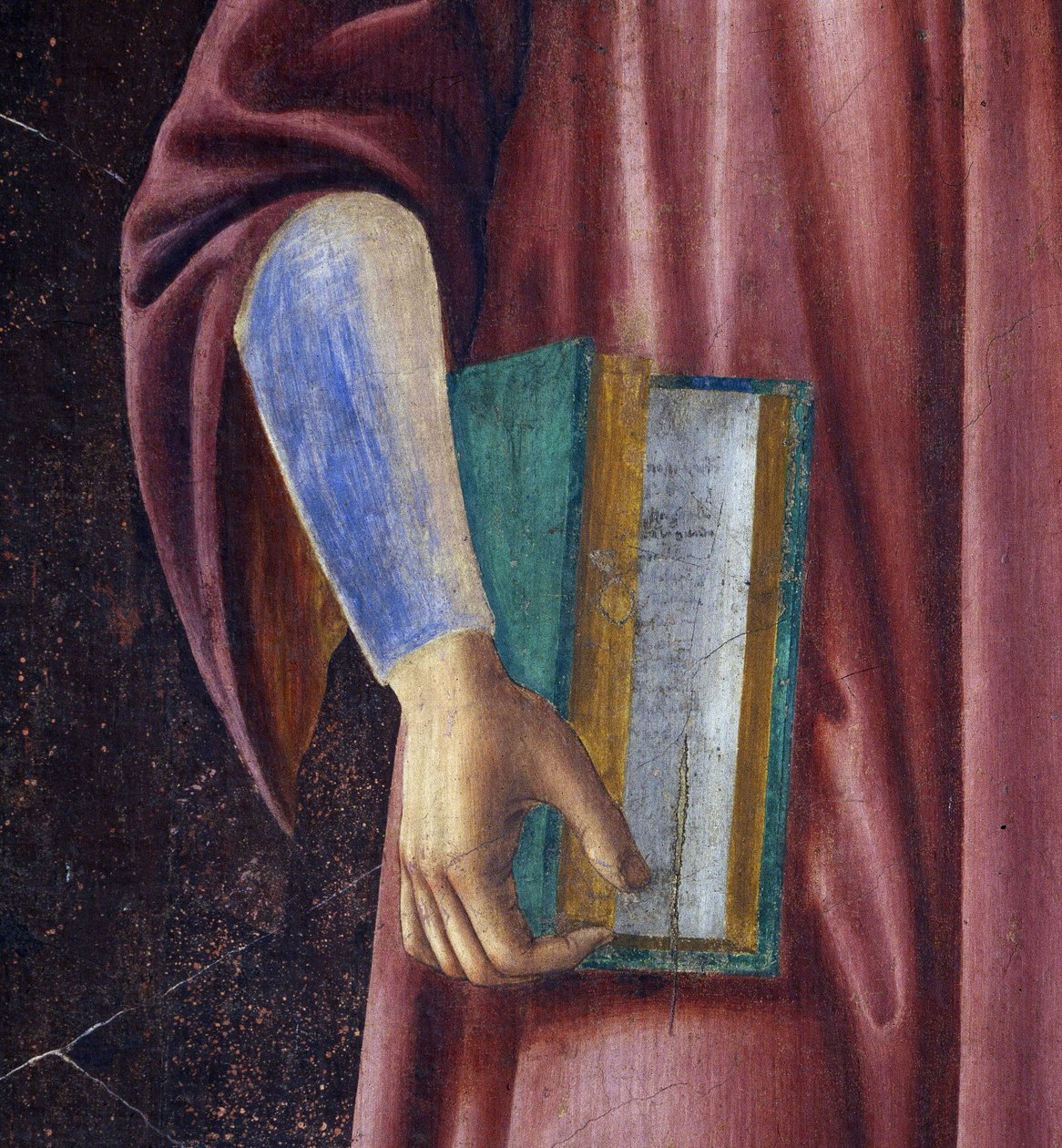 Dante Alighieri (detalle) de la serie Villa Carducci de hombres y mujeres famosos de Andrea del Castagno