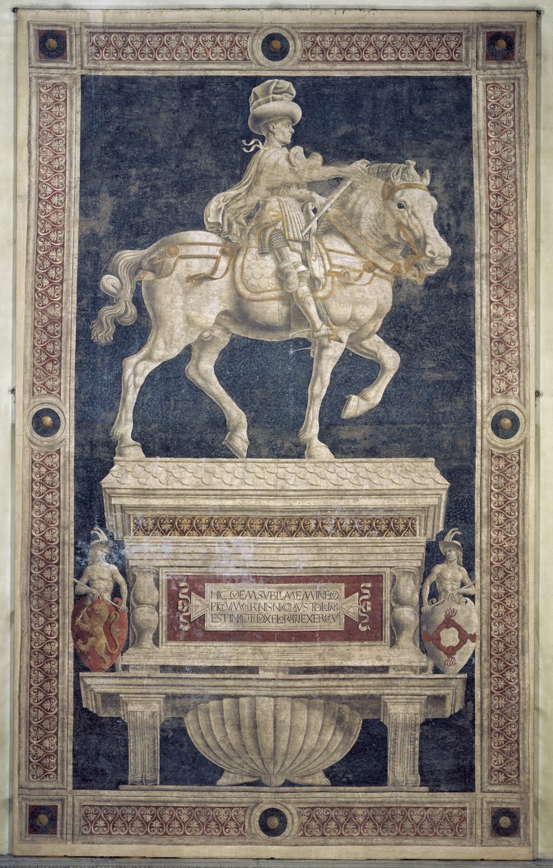 Monumento ecuestre de Niccolo Marucci da Tolentino, 1456 de Andrea del Castagno