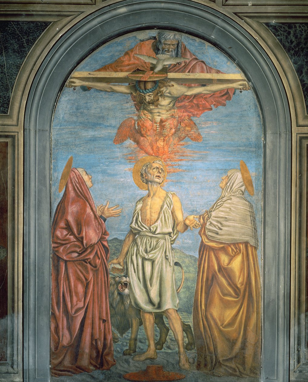 Santísima Trinidad con San Jerónimo de Andrea del Castagno