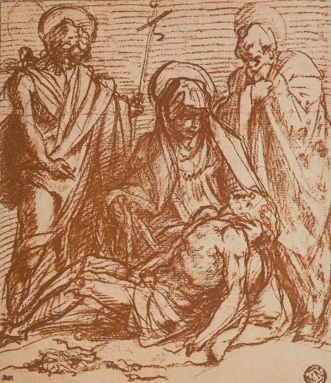 Cristo Muerto en los Brazos de la Virgen (Piedad) de Andrea del Sarto