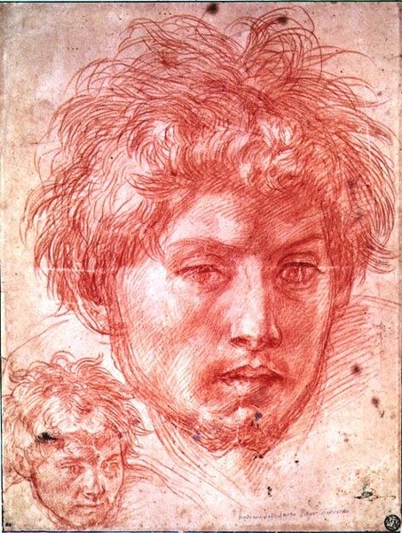 Cabeza de un hombre de Andrea del Sarto
