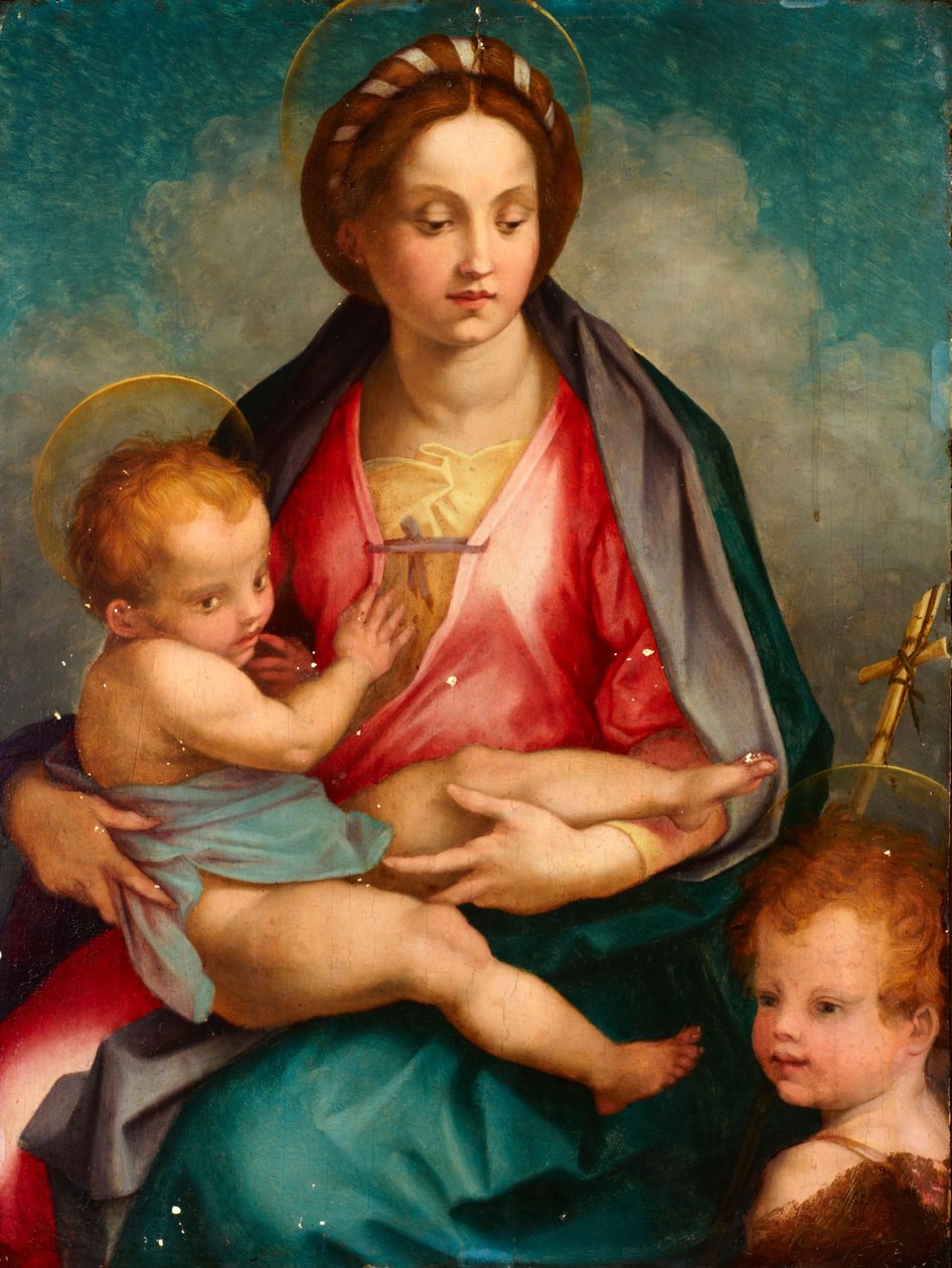 Madonna y el Niño con San Juan de Andrea del Sarto