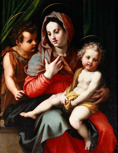 Madonna y el Niño con San Juan de Andrea del Sarto