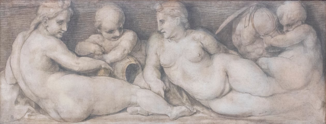 Escena con figuras de estilo clásico de Andrea del Sarto