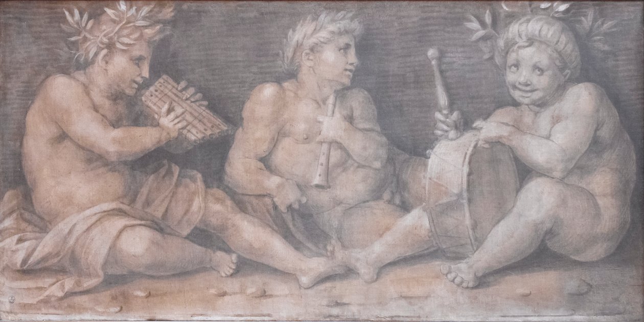Escena con figuras de estilo clásico de Andrea del Sarto