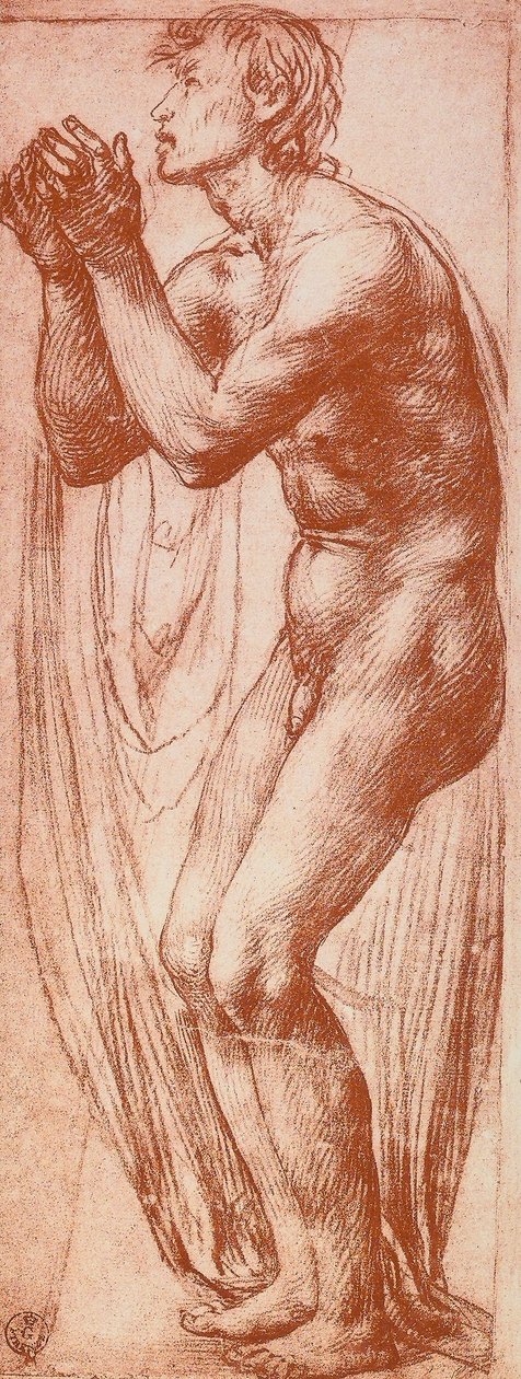 Estudio de una figura masculina de Andrea del Sarto