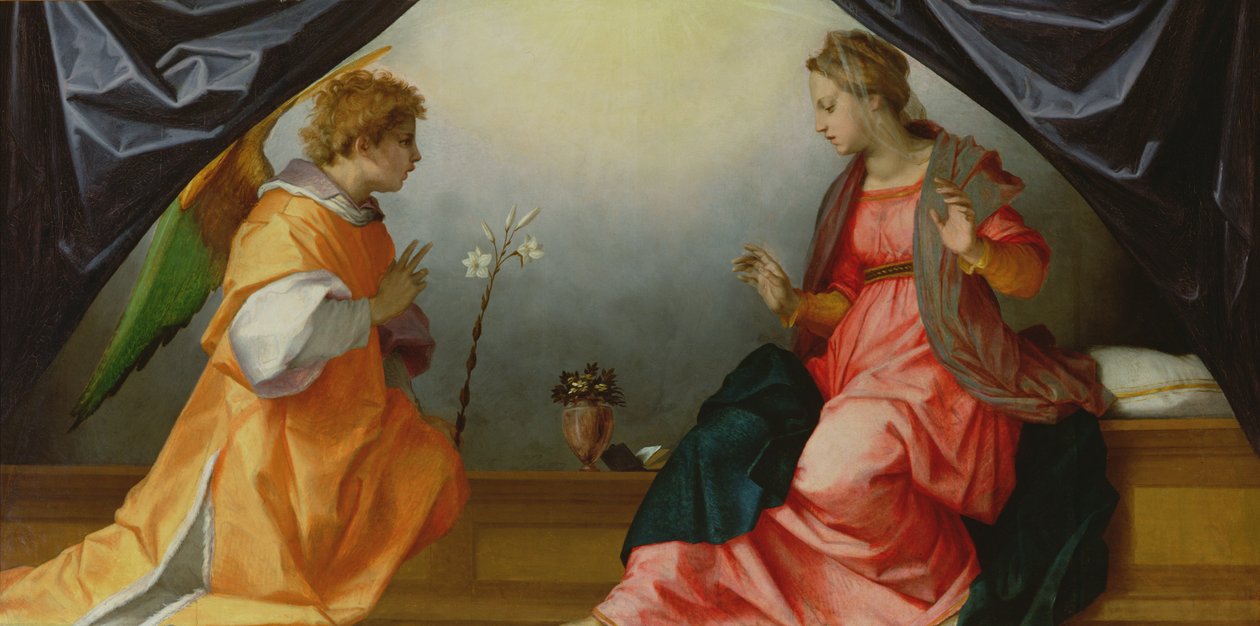 La Anunciación, 1528 de Andrea del Sarto