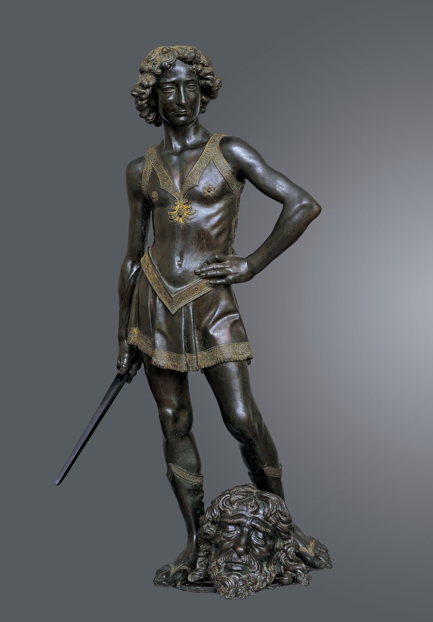 David victorioso sobre Goliat, ca 1470 de Andrea del Verrocchio