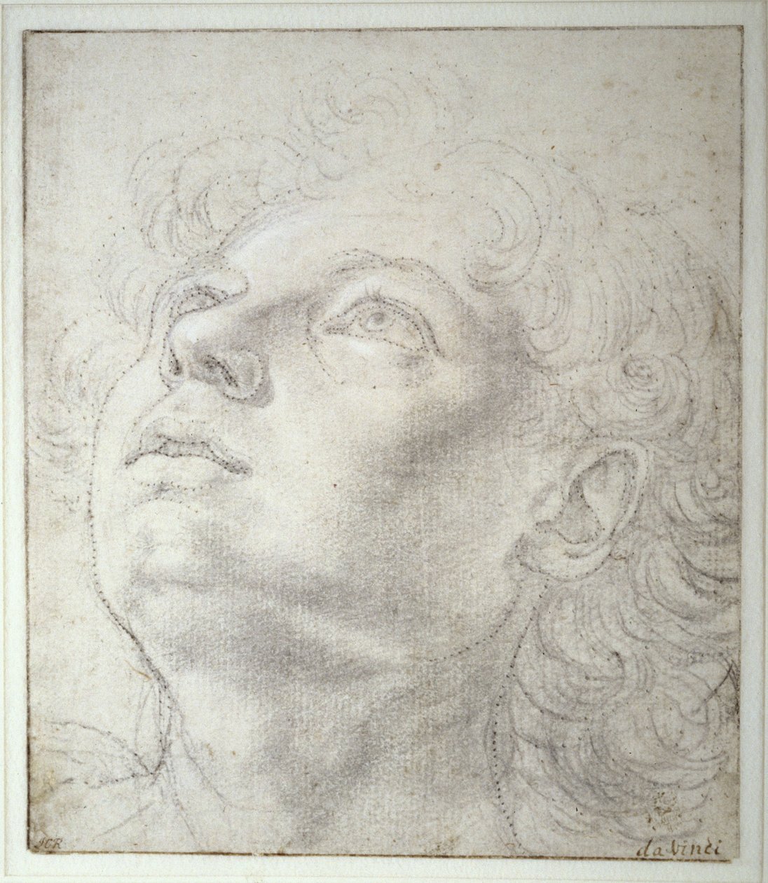 Cabeza de ángel de Andrea del Verrocchio