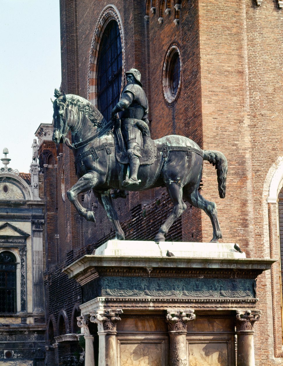Estatua ecuestre del Condottiero Colleoni por Andrea del Verrocchio de Andrea del Verrocchio