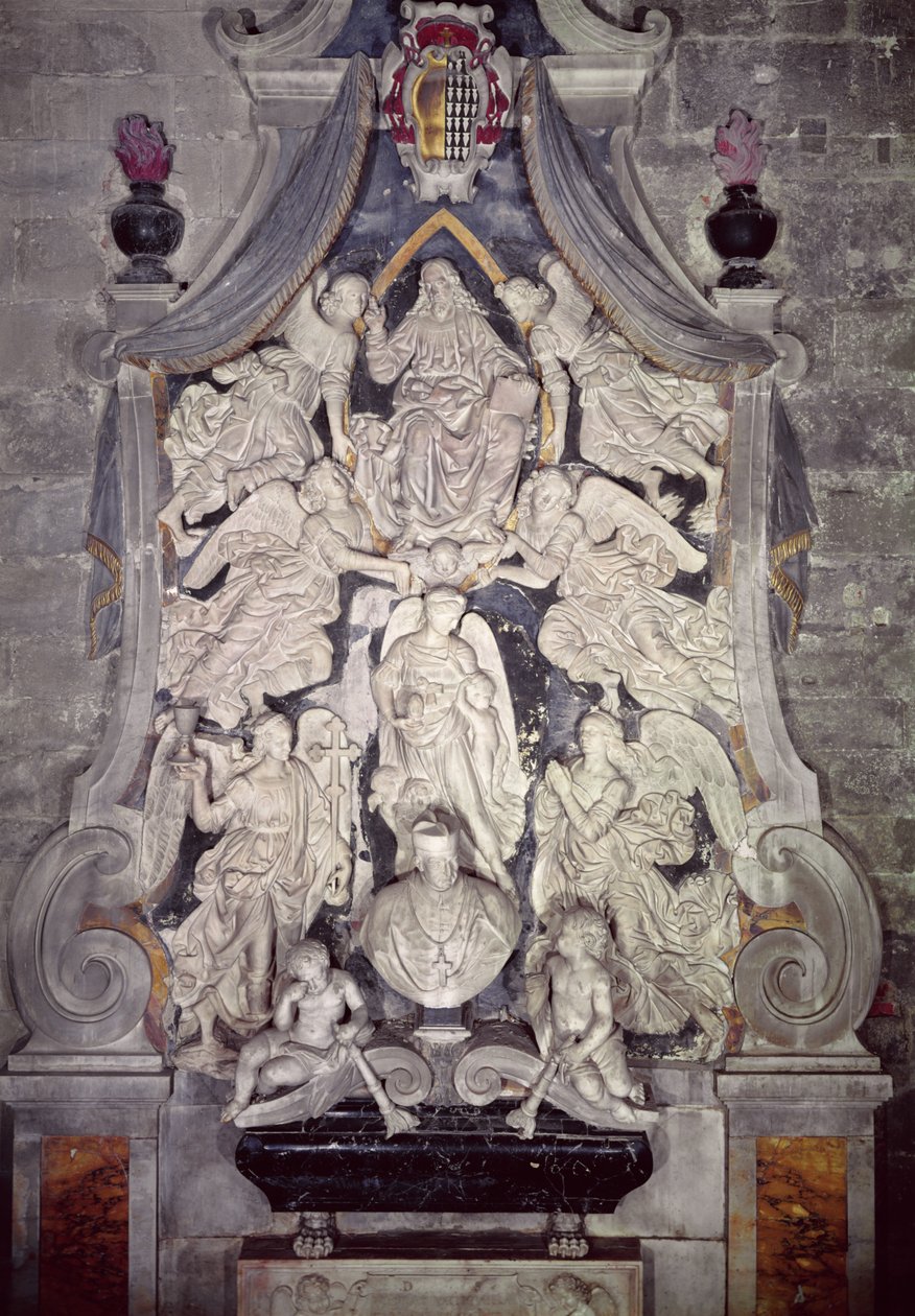 Monumento funerario del Cardenal Forteguerri (mármol) de Andrea del Verrocchio
