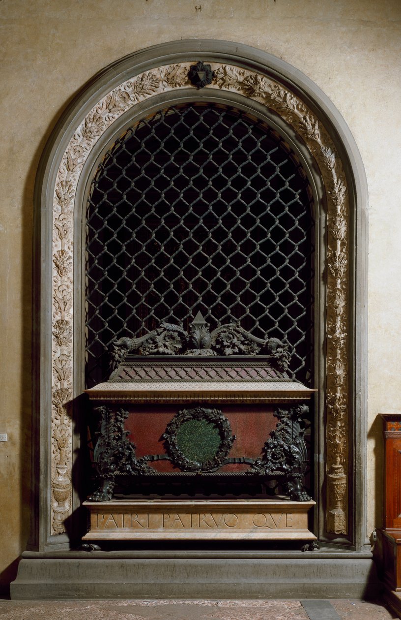 Monumento funerario de Piero y Giovanni de Medici, hijos de Cosimo de Medici el Viejo de Andrea del Verrocchio