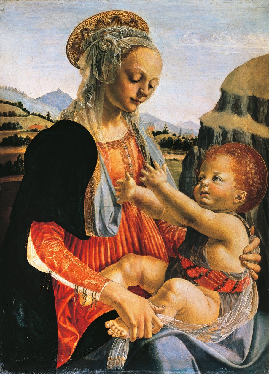 Madonna y el Niño, circa 1470 de Andrea del Verrocchio