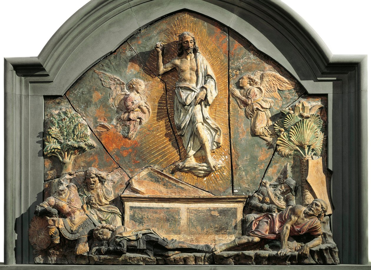 La resurrección de Cristo (El soldado dormido está representado como Lorenzo de Médici) de Andrea del Verrocchio