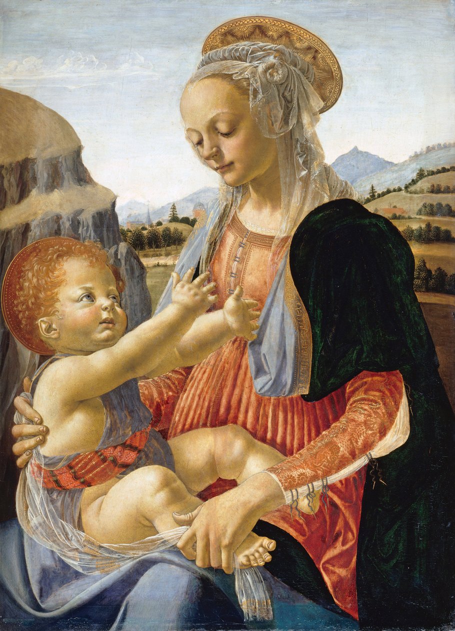 Virgen con el niño de Andrea del Verrocchio