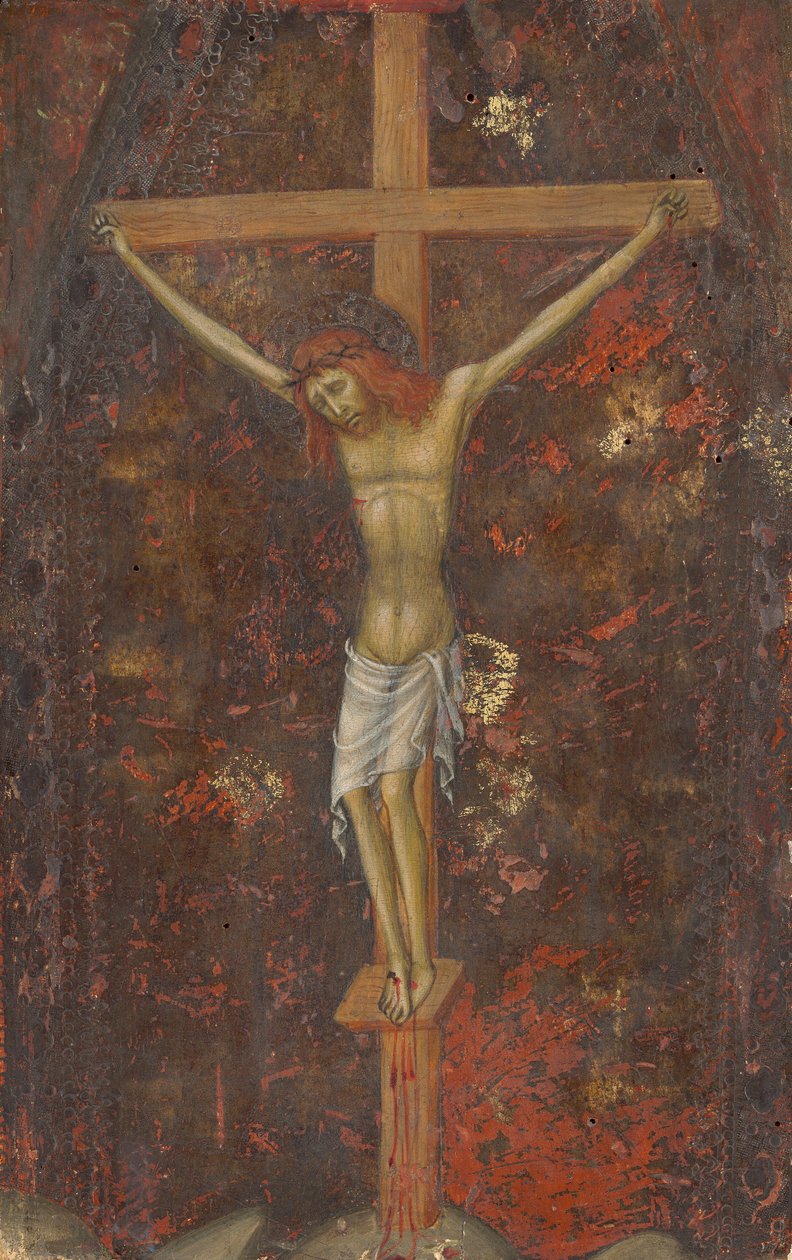 Cristo en la Cruz (reverso) de Andrea di Bartolo
