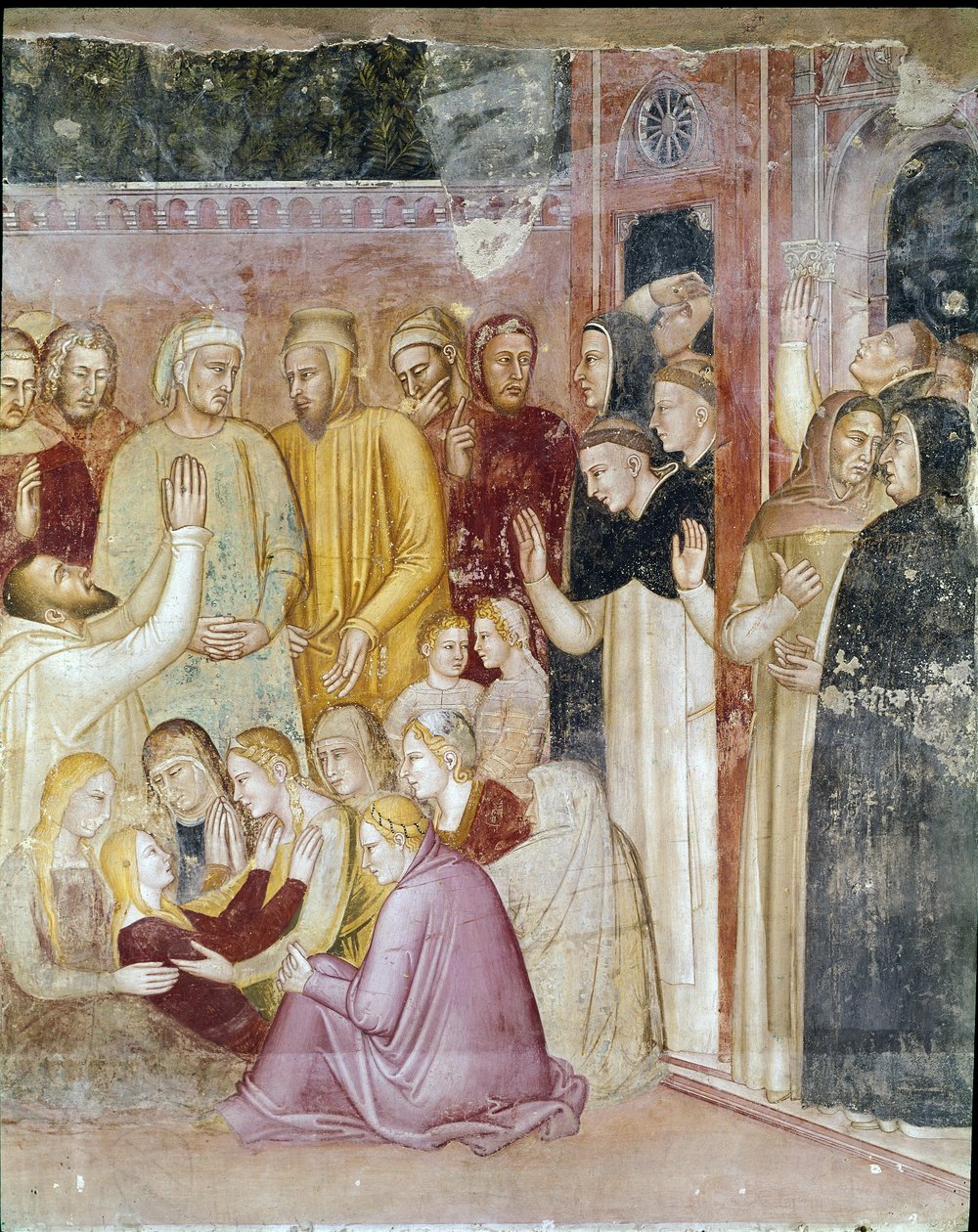 San Pedro Mártir cura a la paralítica Ana de Andrea di Bonaiuto (fl.1343 77)