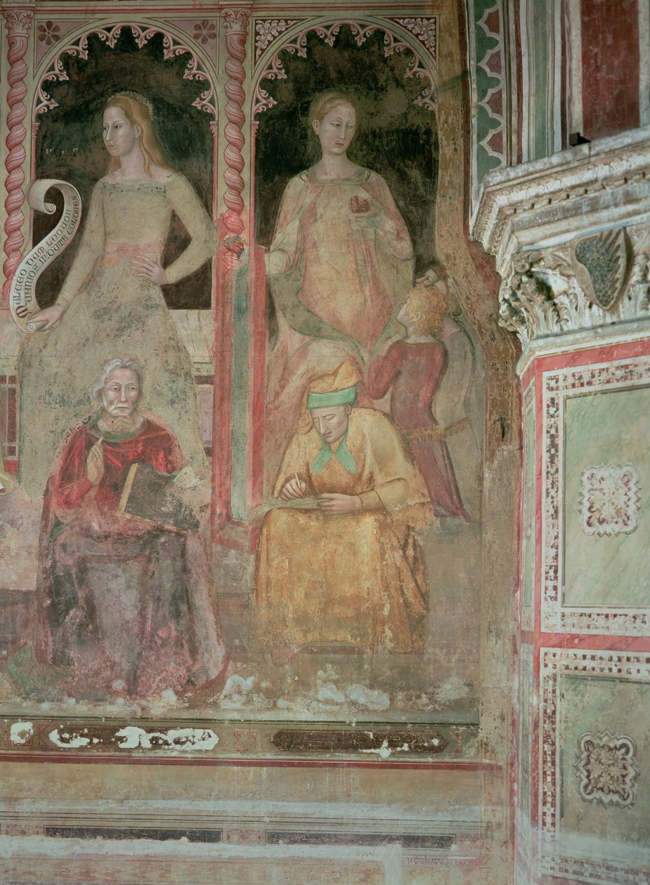 La Iglesia Militante y Triunfante, en la Capilla Española, (detalle) de Andrea di Bonaiuto (fl.1343 77)