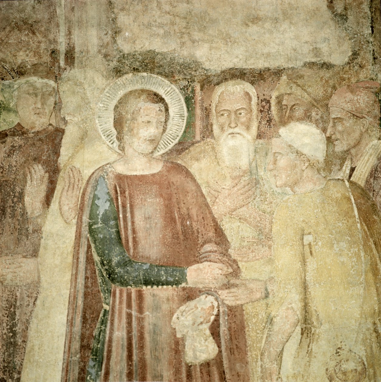 (detalle) de San Ranieri en Tierra Santa, mediados del siglo XIV de Andrea di Bonaiuto