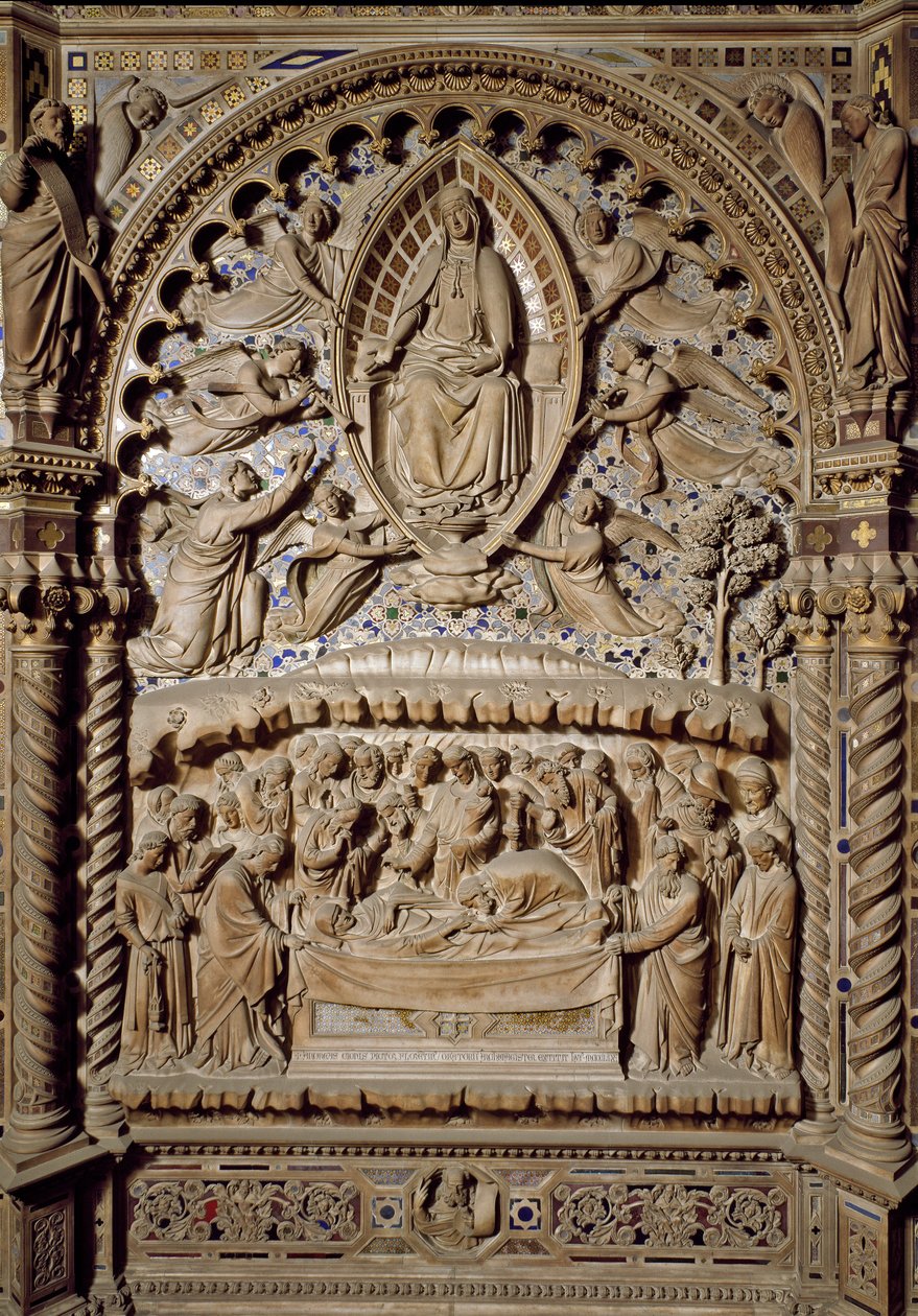Tabernáculo: Muerte y Asunción de la Virgen María de Andrea di Cione Orcagna
