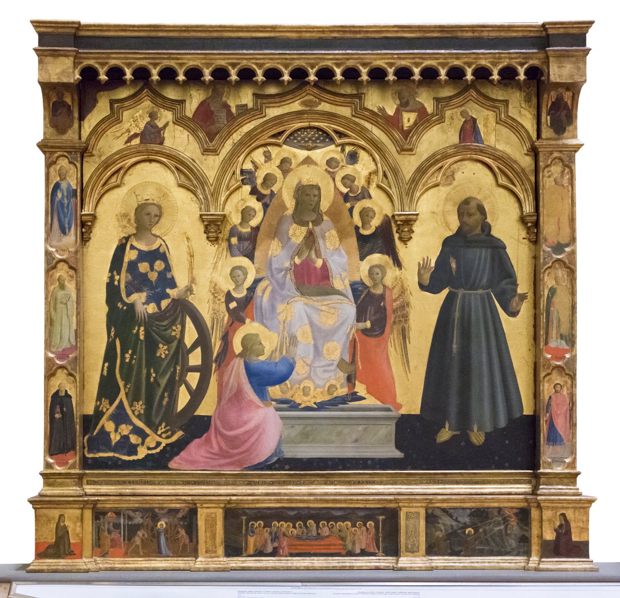 Virgen de la Cintola con santa Catalina y Francisco de Andrea di Giusto Manzini