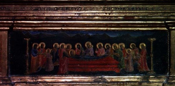 La Madonna del Cinturón (detalle) de Andrea di Giusto Manzini