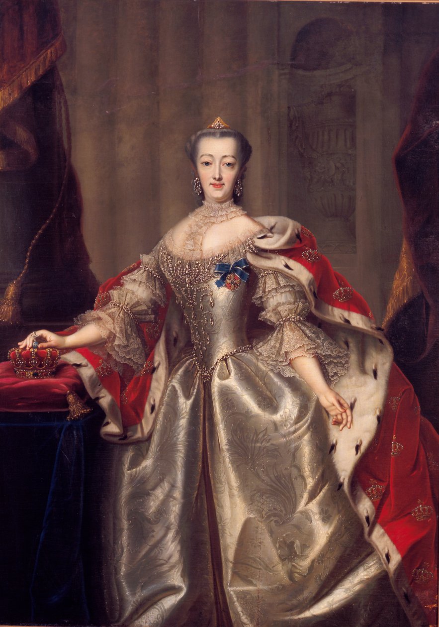 Sophie-Madeleine de Brandeburgo-Culmbach de Andreas Brünniche