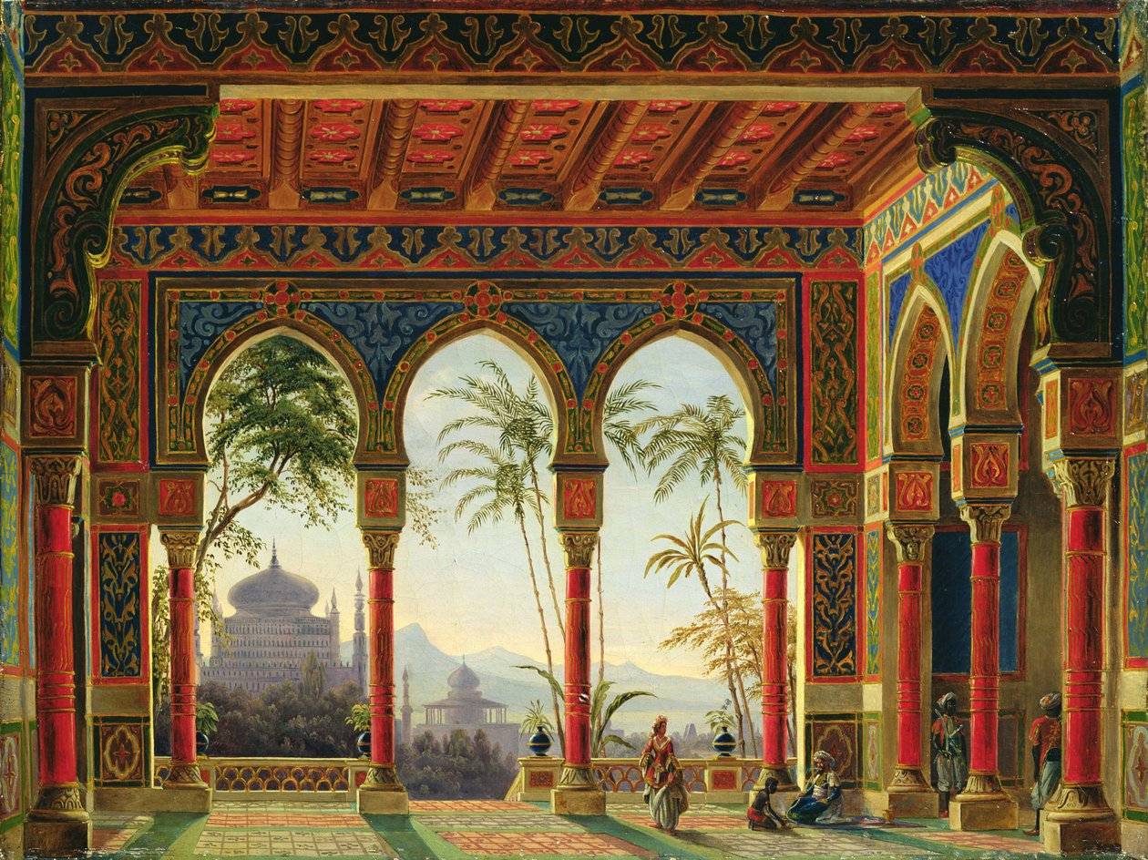 Diseño de escenario para la ópera 