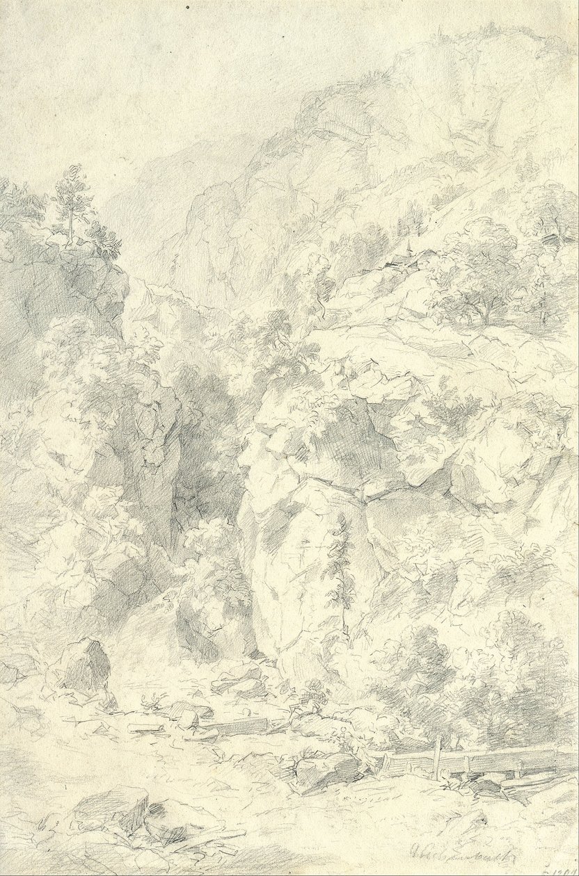 Paisaje Montañoso de Andreas Achenbach