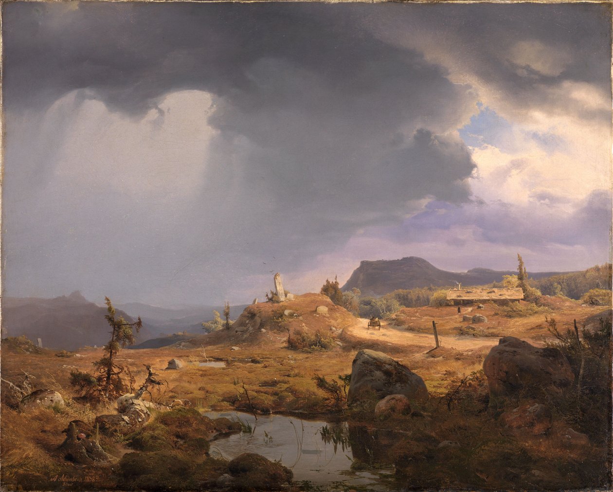 Paisaje noruego de Andreas Achenbach