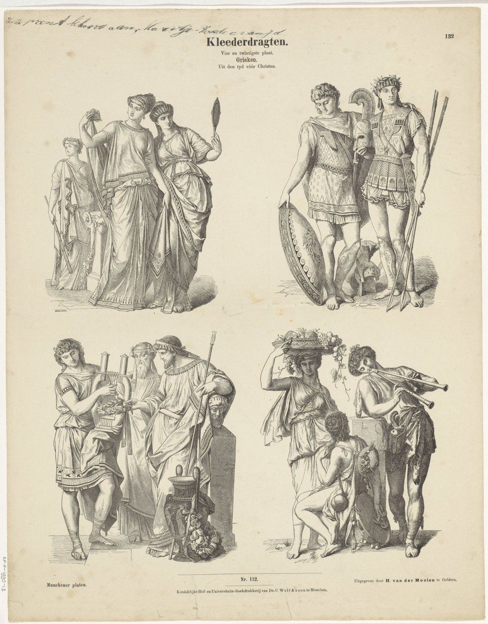 Prendas / Vigésimo cuarto registro. / griegos. / Desde la época anterior a Cristo (título sobre objeto) Platos Munchener (título de la serie en el objeto) de Andreas C. Müller